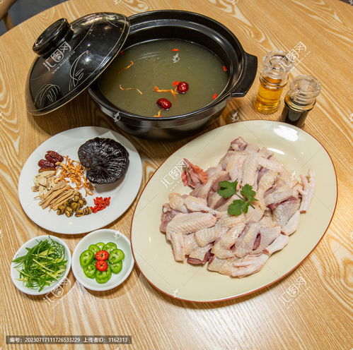 药膳鸡 传统美食与现代摄影的完美融合